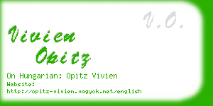 vivien opitz business card